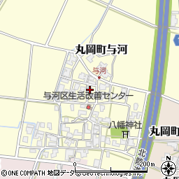 福井県坂井市丸岡町与河70周辺の地図