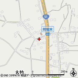 茨城県鉾田市大竹680周辺の地図