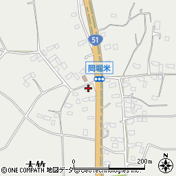 茨城県鉾田市大竹681周辺の地図
