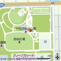 行田市総合公園野球場周辺の地図