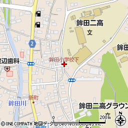 鉾田小学校下周辺の地図