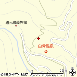 長野県松本市安曇白骨周辺の地図