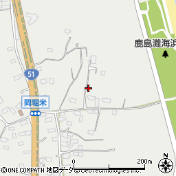 茨城県鉾田市大竹周辺の地図
