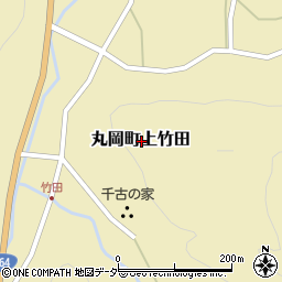 福井県坂井市丸岡町上竹田周辺の地図