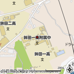茨城県立鉾田第一高等学校附属中学校周辺の地図