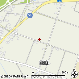 茨城県下妻市鎌庭周辺の地図