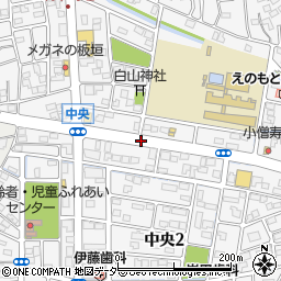埼玉県熊谷市中央周辺の地図