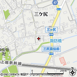 埼玉県熊谷市三ケ尻1545-4周辺の地図