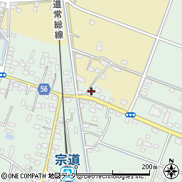 茨城県下妻市宗道405-3周辺の地図