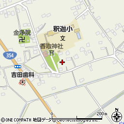 茨城県古河市釈迦263周辺の地図