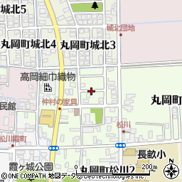 福井県坂井市丸岡町松川1丁目周辺の地図