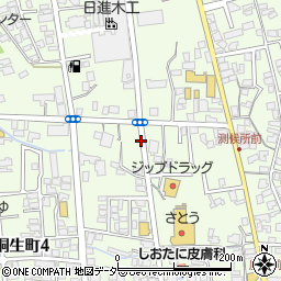 岐阜県高山市桐生町周辺の地図