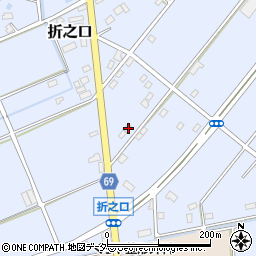 埼玉県深谷市折之口512周辺の地図