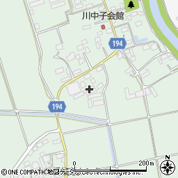 茨城県小美玉市川中子535周辺の地図