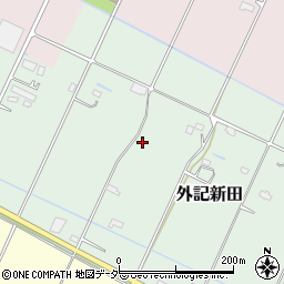 埼玉県加須市外記新田周辺の地図