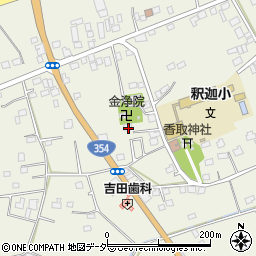 茨城県古河市釈迦107-2周辺の地図