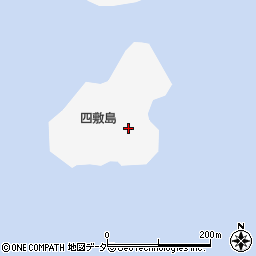 四敷島灯台周辺の地図