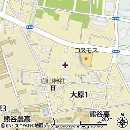 クスリのアオキ　熊谷大原店周辺の地図