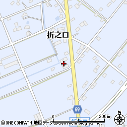 埼玉県深谷市折之口34周辺の地図