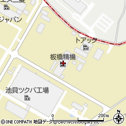 板橋精機株式会社周辺の地図