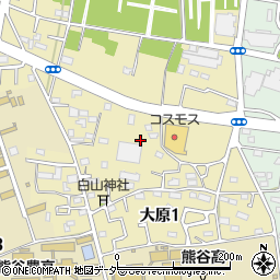 〒360-0812 埼玉県熊谷市大原の地図