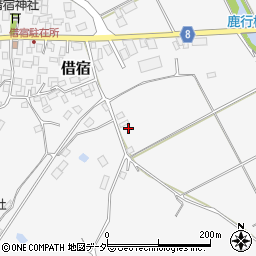 茨城県鉾田市借宿361周辺の地図