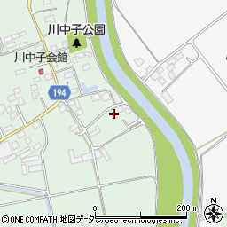 茨城県小美玉市川中子584周辺の地図