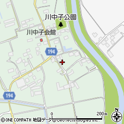 茨城県小美玉市川中子700周辺の地図