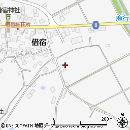 茨城県鉾田市借宿356周辺の地図