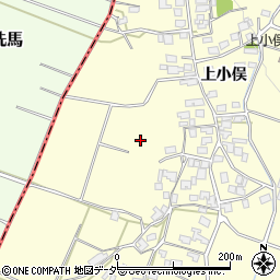 長野県松本市笹賀上小俣周辺の地図