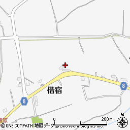 茨城県鉾田市借宿1433周辺の地図