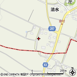 長野県松本市内田倉村周辺の地図
