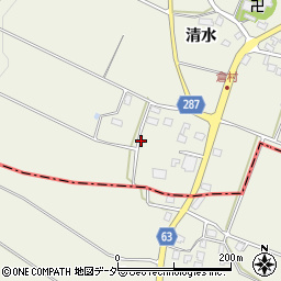 長野県松本市内田（倉村）周辺の地図
