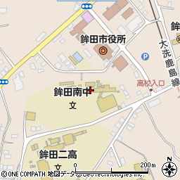 鉾田市立鉾田南中学校周辺の地図