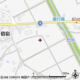 茨城県鉾田市借宿377周辺の地図