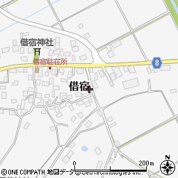 茨城県鉾田市借宿1380周辺の地図