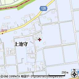 埼玉県行田市上池守周辺の地図