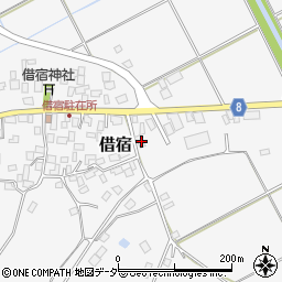 茨城県鉾田市借宿353周辺の地図