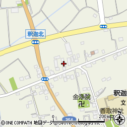 茨城県古河市釈迦52周辺の地図