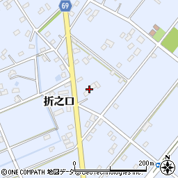 埼玉県深谷市折之口487周辺の地図