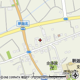 茨城県古河市釈迦52-4周辺の地図