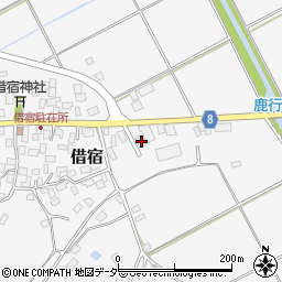 茨城県鉾田市借宿364周辺の地図