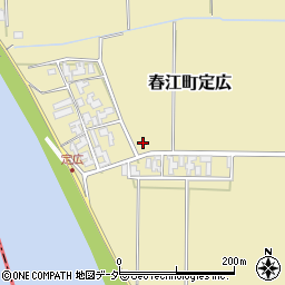 福井県坂井市春江町定広周辺の地図