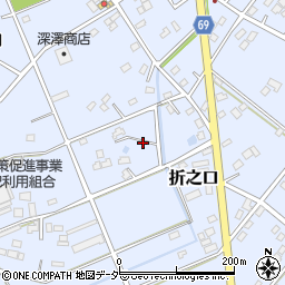 埼玉県深谷市折之口104周辺の地図