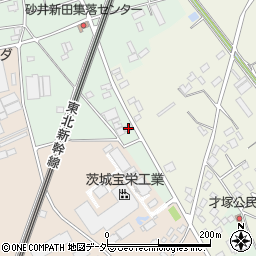 茨城県古河市砂井新田119周辺の地図