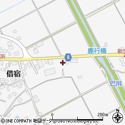 茨城県鉾田市借宿375-3周辺の地図