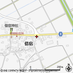 茨城県鉾田市借宿363周辺の地図