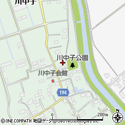 茨城県小美玉市川中子718周辺の地図