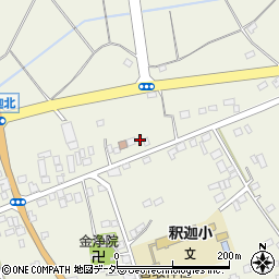 茨城県古河市釈迦61-3周辺の地図