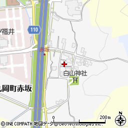 福井県坂井市丸岡町赤坂周辺の地図